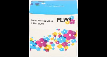 FLWR - Labelprinterrol / DK-11209 / Wit - Geschikt voor Brother