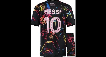 Messi Miami Voetbaltenue - Gaming - Voetbal Tenue Kinderen - Shirt en Broekje - Jongens en Meisjes - Volwassenen - Heren en Dames - Maat 164