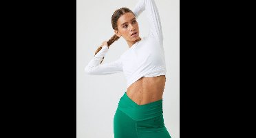 Björn Borg - Dames - Borg Cross Long Sleeve - Wit - Maat XXL