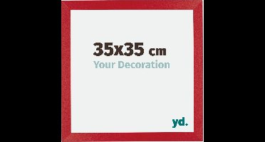 Your Decoration - Fotolijst 35x35 cm - MDF - Rood - Mura