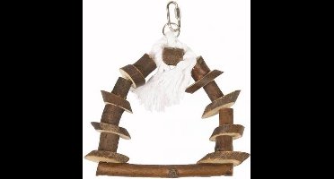 Duvo+ Natuurlijke houten vogelschommel 22x29CM