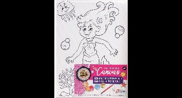 Grafix Schilder je eigen canvas 10x15cm (1 stuk) assorti