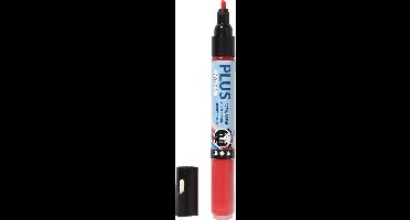 Plus Color Marker, L: 14,5 cm, lijndikte 1-2 mm, crimson red, 5,5 ml, 1 stuk