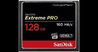 SANDISK Extreme PRO CompactFlash kaart 128 GB