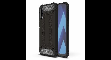 Ntech Hoesje Geschikt Voor Samsung Galaxy A50 Hybrid Armor Hoesje - Zwart
