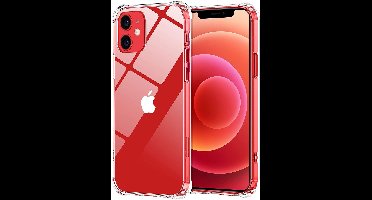 Hoesje Geschikt voor iPhone 12 Mini hoesje shock proof siliconen - TPU Schokbestendig backcover (verstevigde randen)