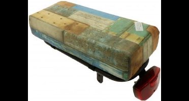 HOOODIE Big Cushie - Fietskussen Bagagedrager - Driftwood - Blauw - Groen - Kussentje fietsstoeltje