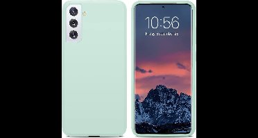 Hoesje Geschikt Voor Samsung Galaxy S21 Plus hoesje - S21 Plus hoesje Mint Groen - Hoesje Geschikt Voor Samsung Galaxy S21 Plus hoesje Nano Liquid siliconen Backcover- hoesje Hoesje Geschikt Voor Samsung Galaxy S21 Plus