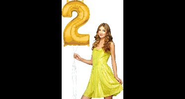 Wefiesta Cijferballon 2 Folie 66 Cm Goud