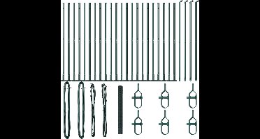 vidaXL - Hekpaal. - Groen