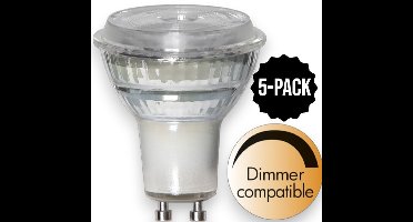 5-Pack | Spot - GU10 - 5.2W - Warm Wit - 3000K - Dimbaar