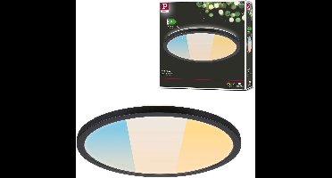 LED-paneel Atria Shine IP44 rond 298mm 14,8W 2250lm 3000 - 6500K Zwart