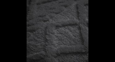 Zydante® Dekbedovertrekset Jacquard Teddy Antraciet - 200x200/220 cm - met 2 kussenslopen