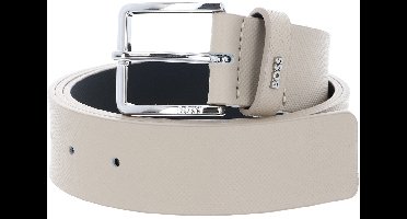 BOSS Leren Riem Ther-BOSS-Piq_Sz35 Belt W80 Beige