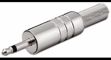 3,5mm Jack (m) connector - metaal - 2-polig / mono