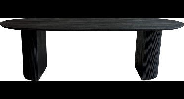 Old Inn - Eettafel Luca Deens Ovaal Zwart 240cm