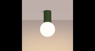 Plafondlamp HALO olijfgroen IP44