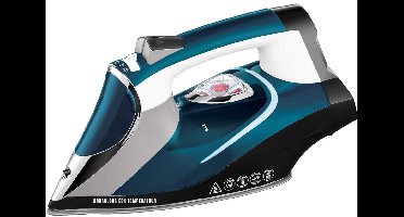 Zylo® Strijkijzer Draadloos - Strijkijzer - Stomer Kleding - Blauw - 11cm x 16cm x 34cm