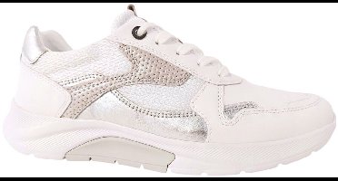 Gabor Rollingsoft Sneaker 66.925.51 Wit Zilver