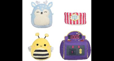 Squishmallows knuffel pluche Micromallows Game On set - 4 stuks.