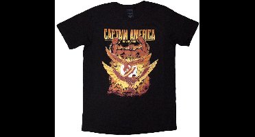 Marvel Captain America - Brave New World Explosion Heren Tshirt - L - Zwart
