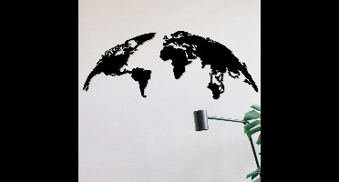 Enzo Decoratieve metalen wandaccessoire | 100% METAAL | 100 x 39 cm - Asir Group - Wanddecoratie metaal - Zwart - Metaal - Wanddecoratie metaal -