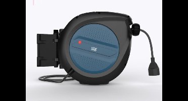 HBM automatische stroomhaspel, kabelhaspel IP20 3x 1,5mm - 7 meter