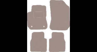 Beige velours matten voor: Citroen C4 Cactus crossover (2014-2018)