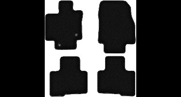 BASIC zwarte veloursmatten voor: Toyota Highlander IV SUV (2021-)