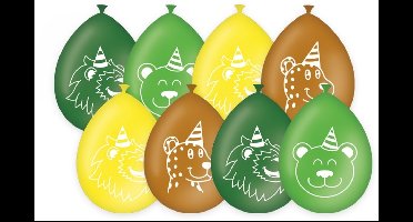 Balloons jungle cartoon | 6 stuks