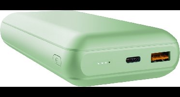 Trust Redoh - 20000 mAh Powerbank - USB A, USB C - Universele Powerbank - 18W - Groen