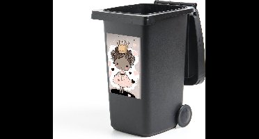 Container sticker Prinsessen - Jurk - Hartjes - Pastel - Meisjes - 40x60 cm - Kliko sticker