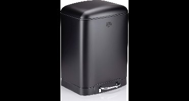 Dirt Devil Pedaalemmer 6 Liter - Prullenbak Badkamer - RVS - Zwart