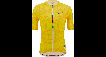 Santini Goodwood 1982 Uci Korte Mouw Wielertrui Geel M Man