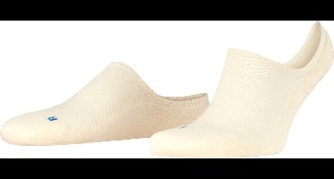 FALKE Keep Warm onzichtbar eenkleurig wol footies unisex wit - maat 46-48