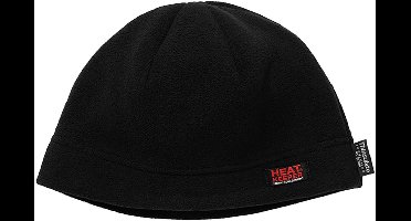 Heatkeeper - Thermo fleece/thinsulatie muts heren - Zwart - One Size - 1-Stuk - Fleece muts heren