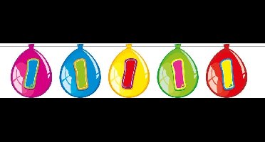 1 Jaar Birthday Ballonnen Slinger - 10 meter