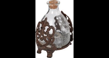 Esschert Design Wespenvanger / wespenval - transparant glas - in gietijzeren frame - 15 cm