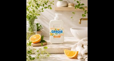 Seepje Handzeep Versgeperste Sinaasappel Geur - 8 x 300 ml - Voordeelverpakking