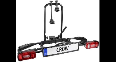 Fietsendrager op trekhaak voor 2 fietsen Eufab Crow