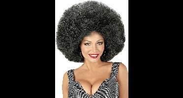 Afro XXL Pruik Zwart - voor carnavalskostuums