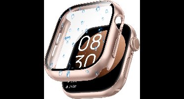 Screen Protector - Hoesje Rose Goud 42mm Geschikt voor Apple Watch Series 10 & Series 11 - 42mm Beschermmend Hoesje Full Cover Hard Case