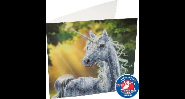 Diamond Painting Crystal Card Kit® Sunshine Unicorn - 18x18cm