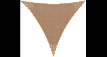 Detex Schaduwdoek Driehoek - 4x4x4m Robuust Weerbestendig – Zand