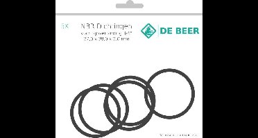 De Beer NBR dichting voor gas 27x38x2.0mm - 3/4" - verpakking á 5 stuks - 152997988