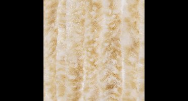 Vliegengordijn-kattenstaart- 90x220 cm beige/wit mix in doos
