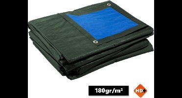 Blauw/groen afdekzeil bache bouwzeil 4x6m 180gr/m²