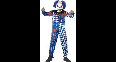 "Griezelig Halloween harlekijn clown kostuum voor kinderen - Kinderkostuums - 122/134"