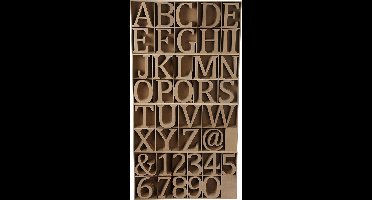 Houten Letters – Houten Cijfers – Houten Tekens – Grote Houten Letters – Houten Alfabet – DIY Houten Cijfers – Creatieve Houten Tekens – Houten Decoratie Letters – Houten Letters en Symbolen – Grote Houten Cijfers – H: 13cm D: 2cm - 160 Stuks