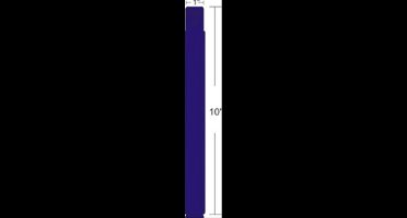 Zebra printeretiketten 10012712-3, Z-Band Fun, 2.54 cm (1 ") x 10", Blue, 350 bands p/ roll, 4 roll pack
